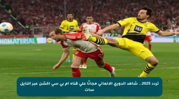 تردد 2025.. شاهد الدوري الألماني مجانًا على قناة إم بي سي أكشن عبر النايل سات